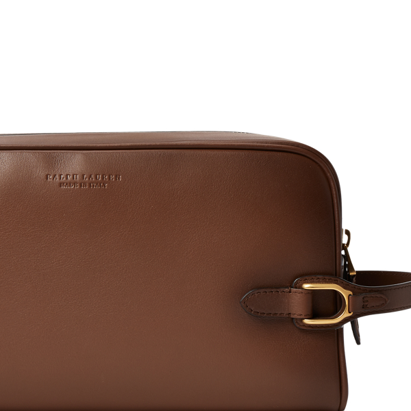 Trousse voyage Welington vachette tann&eacute;e Purple Label en Ch&acirc;taigne 4