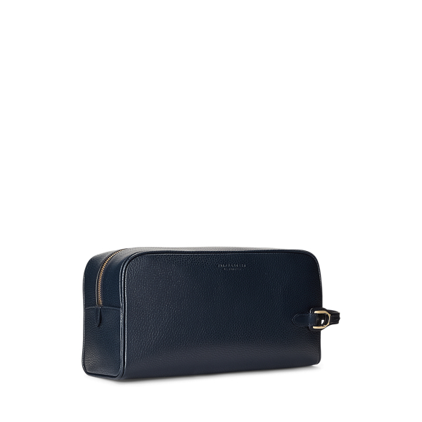 Navy Welington Leather Travel Case Purple Label 2