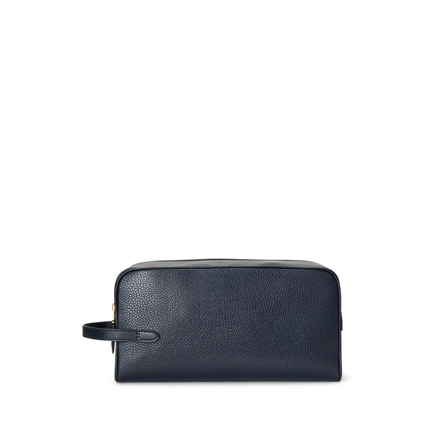 Navy Welington Leather Travel Case Purple Label 3