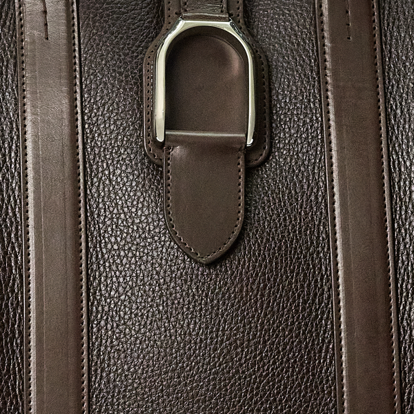 Dark Brown Welington Leather Tote Purple Label 6