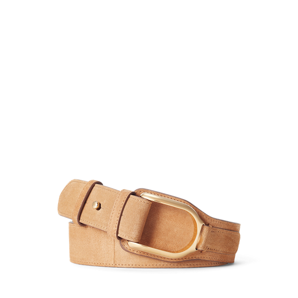 Welington Turn-Back Calf-Suede Belt