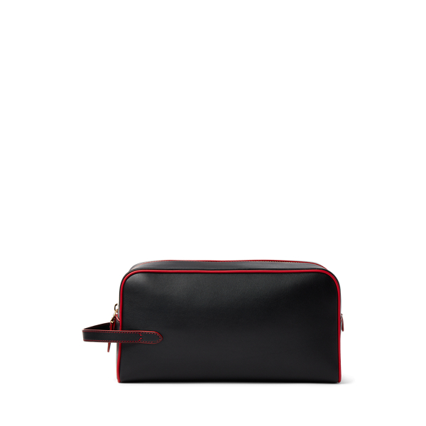 Black W/ Red Welington Calfskin Travel Case Purple Label 2