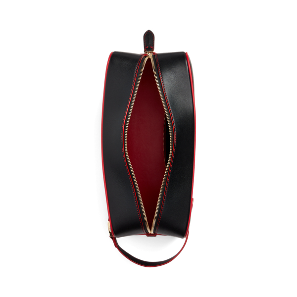 Black W/ Red Welington Calfskin Travel Case Purple Label 3