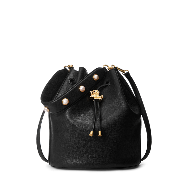 激安価格! Ralph Lauren Andie Lサイズ Leather Drawstring Bag Lauren Ralph Lauren Andie Large Leather Drawstring Bag - Macy's