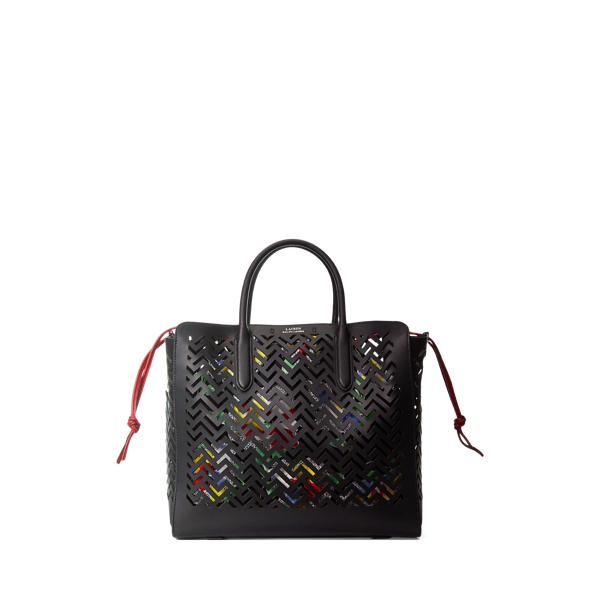 Perforated Leather Large Tyler Tote