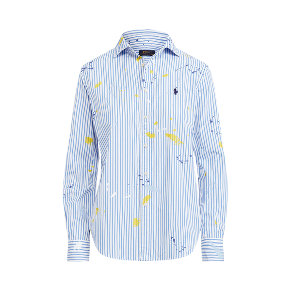 Paint-Splatter Cotton Shirt