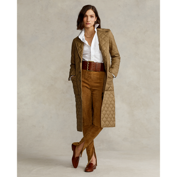 Water-Repellent Quilted Taffeta Coat
