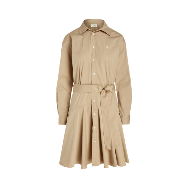 Cotton broadcloth shirtdress hotsell
