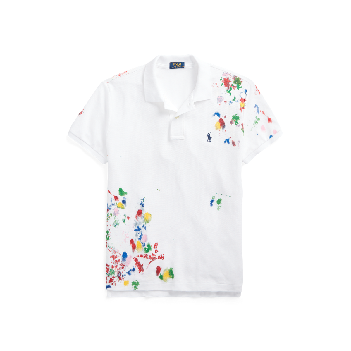 Ralph lauren paint splatter polo shirt on sale