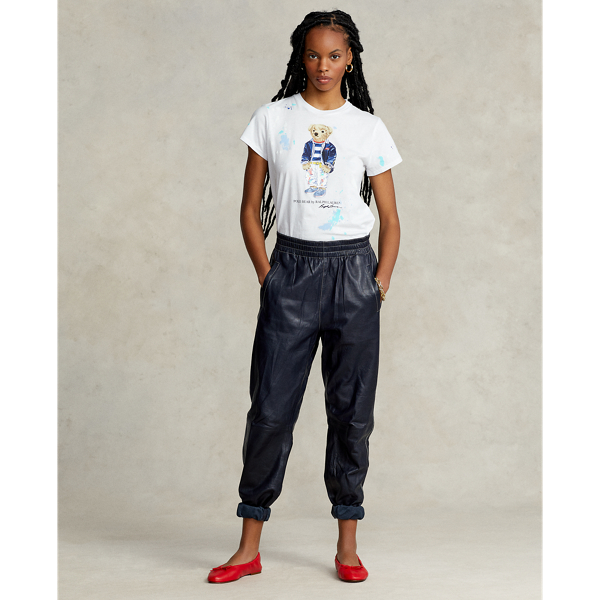 White Polo Bear Crewneck Tee Polo Ralph Lauren 4