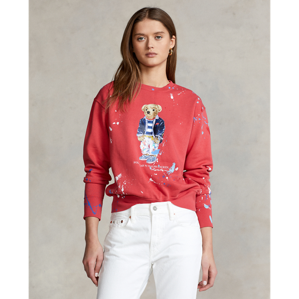 Ralph lauren sweatshirt red best sale