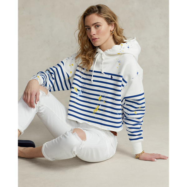 Ralph lauren striped hoodie sale