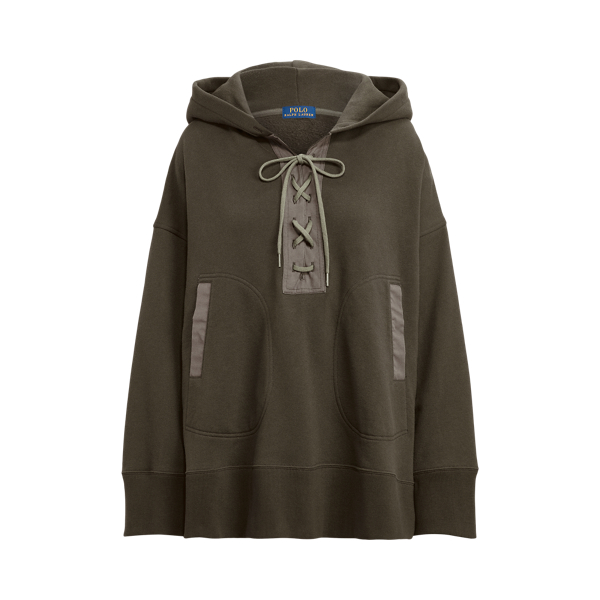 Sweat &agrave; capuche ample lacets en molleton Polo Ralph Lauren en 1