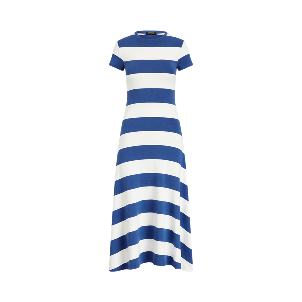Robe t-shirt ray&eacute;e coton m&eacute;lang&eacute; stretch Polo Ralph Lauren en 1
