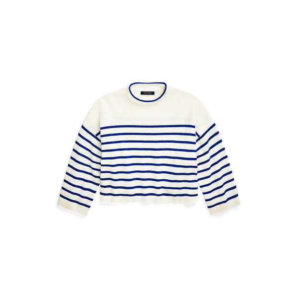 Striped Cropped Cashmere Jumper Polo Ralph Lauren 1