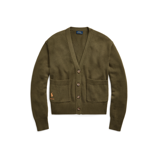 V-Neck Cotton Cardigan Polo Ralph Lauren em 1