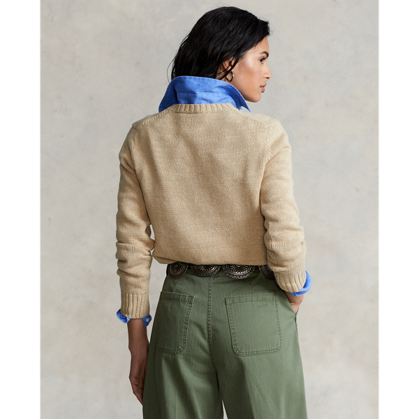 Pullover aus Baumwolle mit Polo Bear Polo Ralph Lauren in Sandbraun multi 5