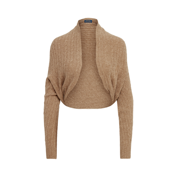 Cable-Knit Wool-Cashmere Shrug Polo Ralph Lauren 1