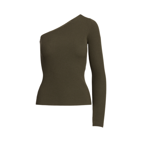 Wool One-Shoulder Sweater