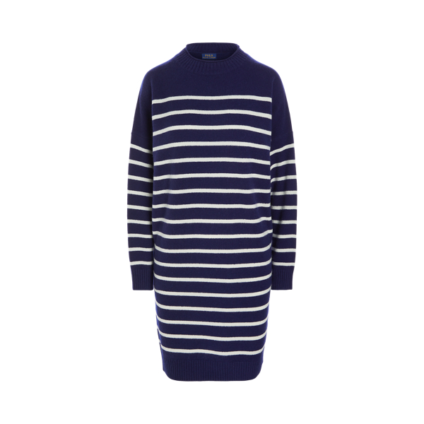Robe-pull en cachemire ray&eacute; Polo Ralph Lauren en 1