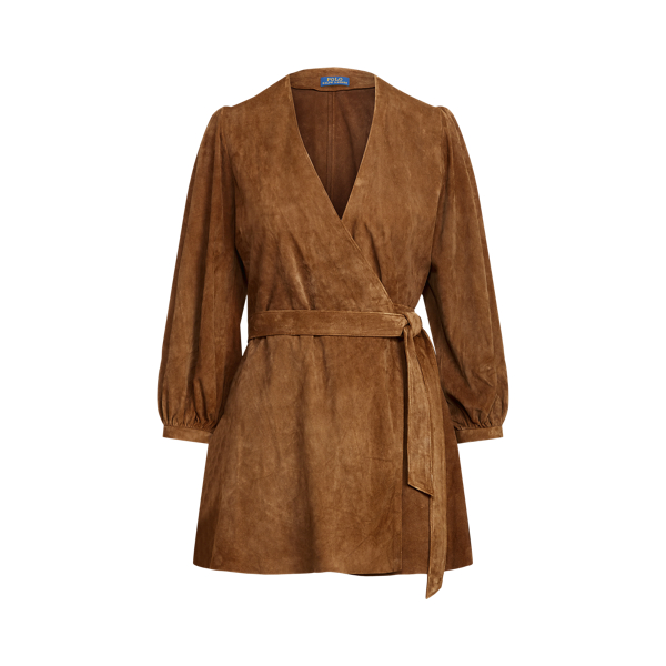 Lambskin Suede Wrap Top Polo Ralph Lauren 1