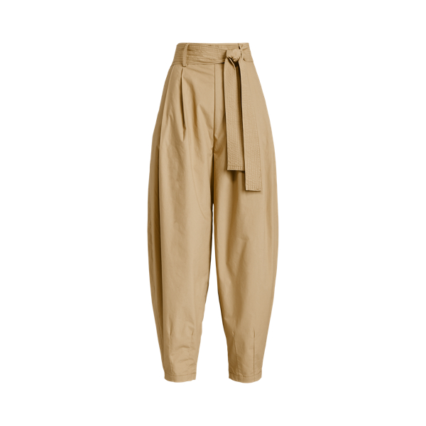 Oversize Belted Cotton Pant Polo Ralph Lauren 1