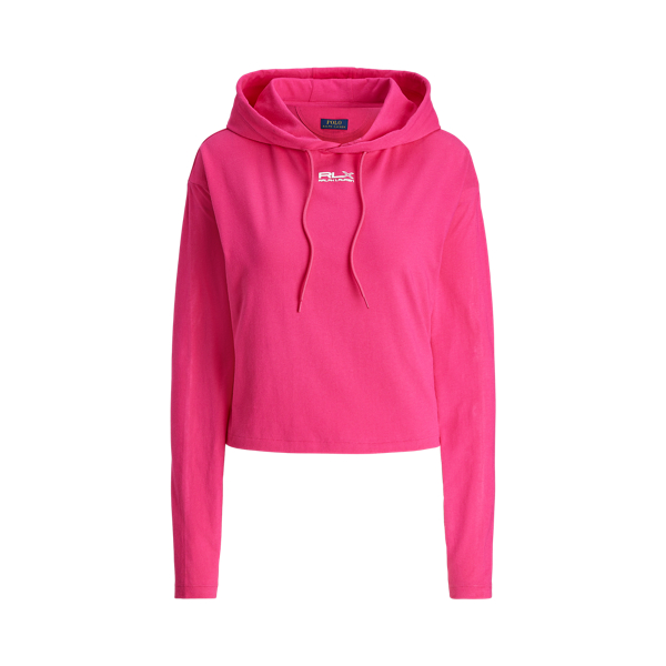 Cropped katoenen jersey hoodie RLX in 1