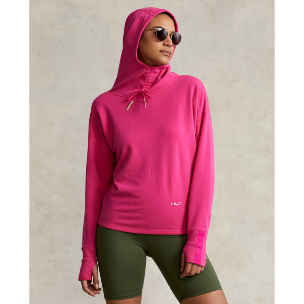 Accent Pink Snood Fleece Hoodie RLX 1