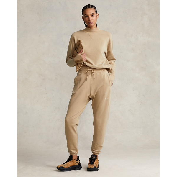 Vintage Khaki Fleece Mockneck Pullover RLX 4