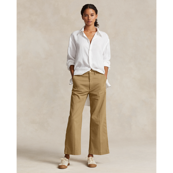 Montana Khaki Chino Wide-Leg Pant Polo Ralph Lauren 1