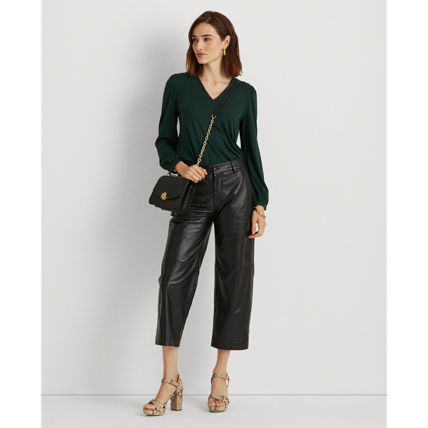 Beaded V-Neck Top