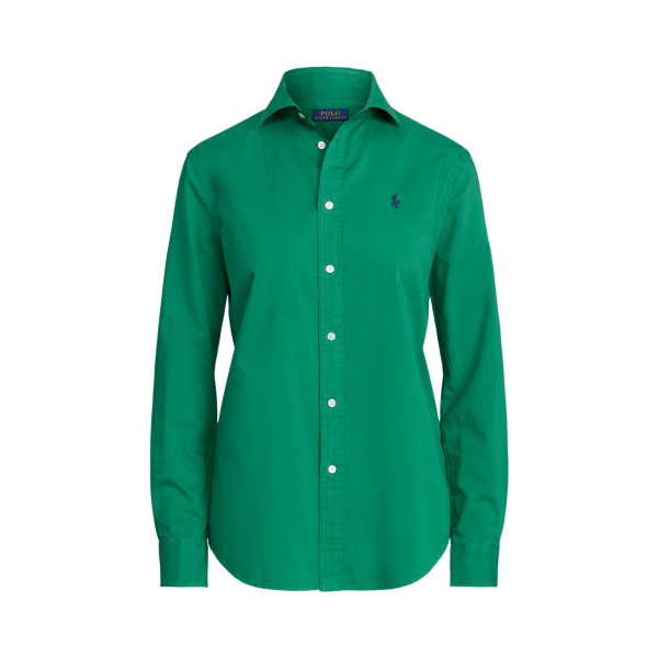 Chemise d&eacute;contract&eacute;e serg&eacute; de coton Polo Ralph Lauren en 1