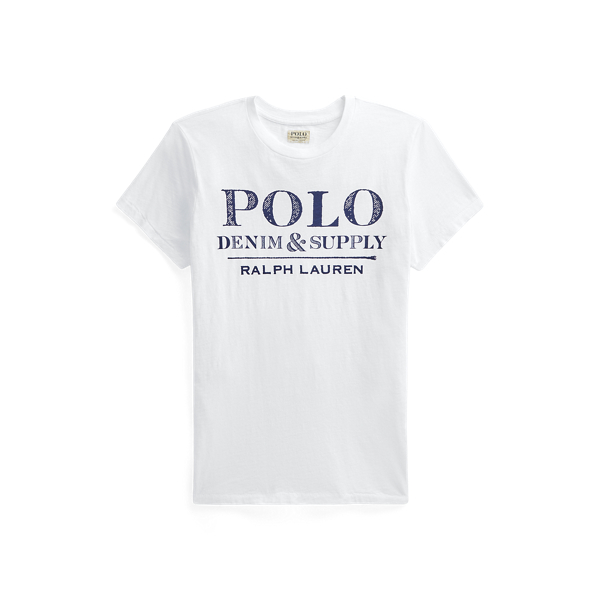 Denim Supply Logo Jersey T Shirt for Women Ralph Lauren BE