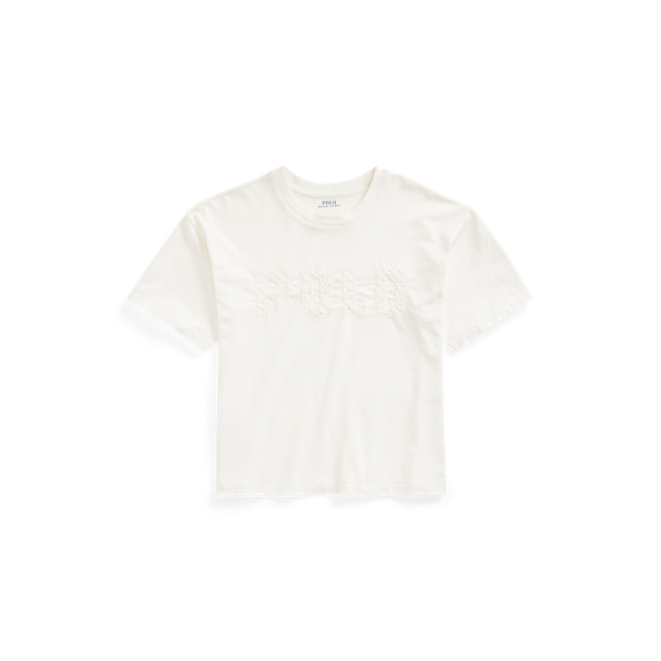 Jersey-T-Shirt mit Makramee-Logo Polo Ralph Lauren in 1
