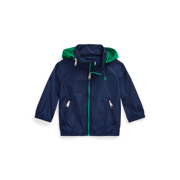 Water-Repellent Hooded Jacket