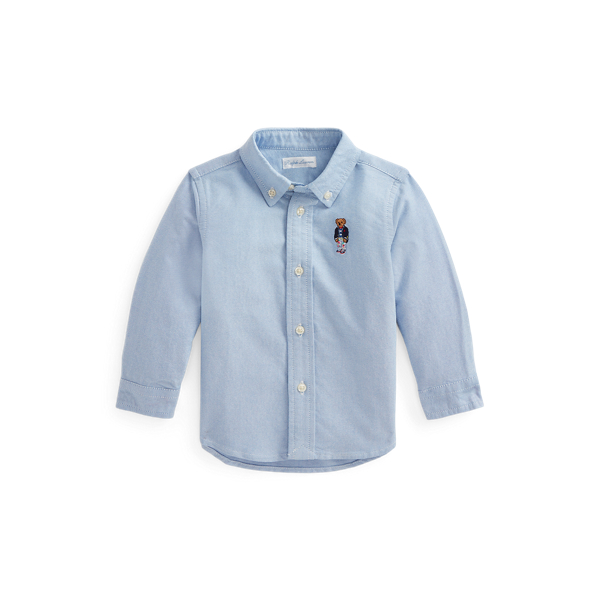 Chemise Polo Bear en coton Oxford Baby Boy en 1