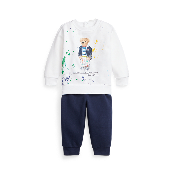 Polo Bear Fleece Sweatshirt &amp; Trouser Se Baby Boy 1