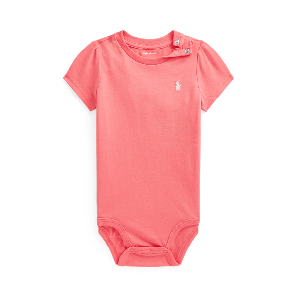 Cotton Jersey Bodysuit for Baby Ralph Lauren QA