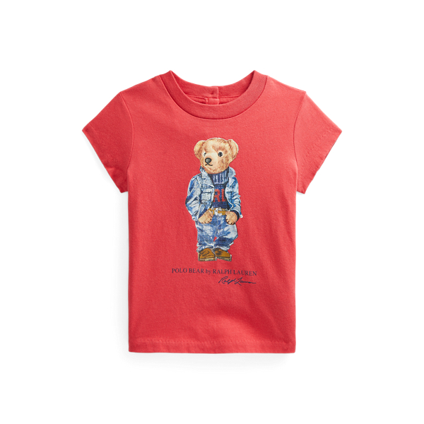T-shirt malha de algod&atilde;o Polo Bear Baby Girl em 1