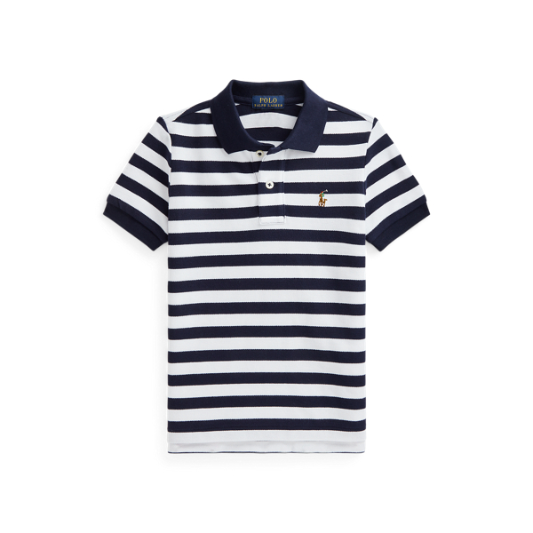 Polo&nbsp;en coton piqu&eacute;&nbsp;ray&eacute; Boys 1.5-6 Years en 1