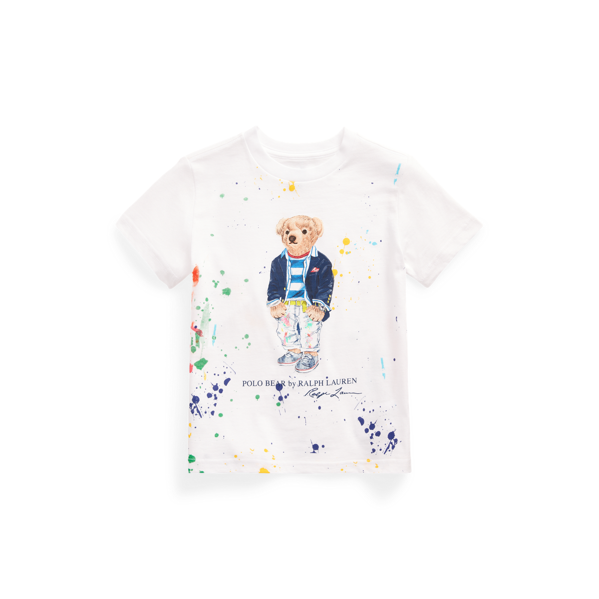 Ralph lauren paint splatter polo shirt online