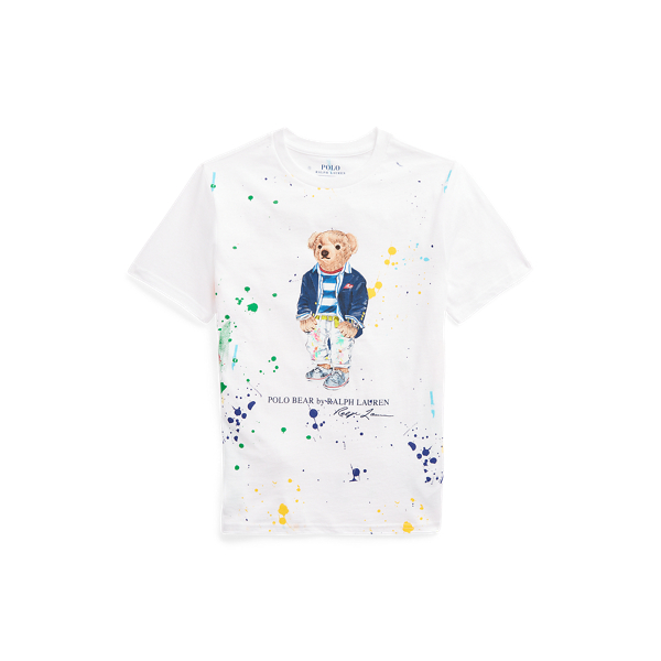 T-shirt Polo Bear taches peinture jersey