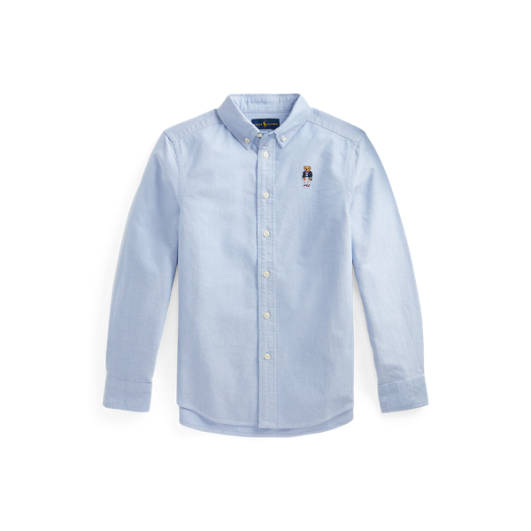 Polo Bear Cotton Oxford Shirt for Boys Ralph Lauren UK