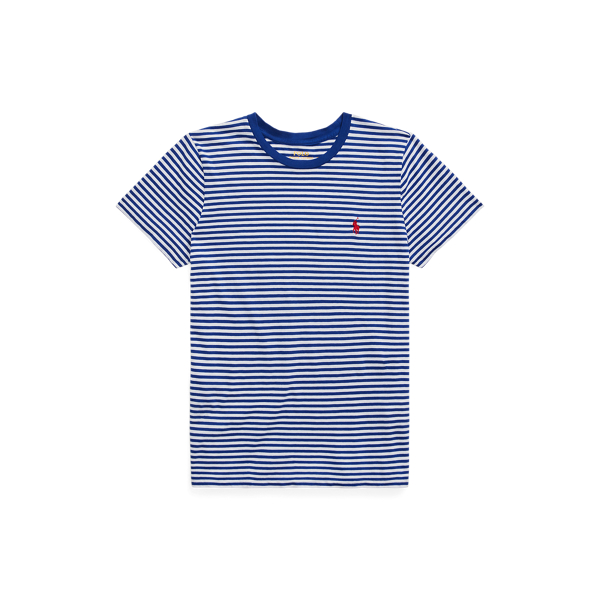 T-shirt de algod&atilde;o &agrave;s riscas Polo Ralph Lauren em 1