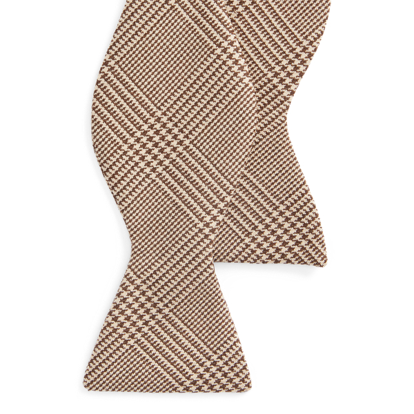 Glen Plaid Cashmere Bow Tie