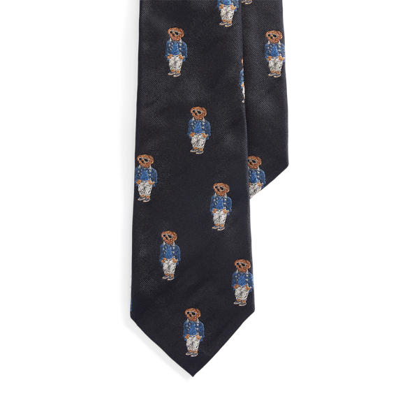 Cravate en soie Polo Bear