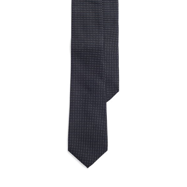 Pin Dot Cashmere-Silk Tie Purple Label 1