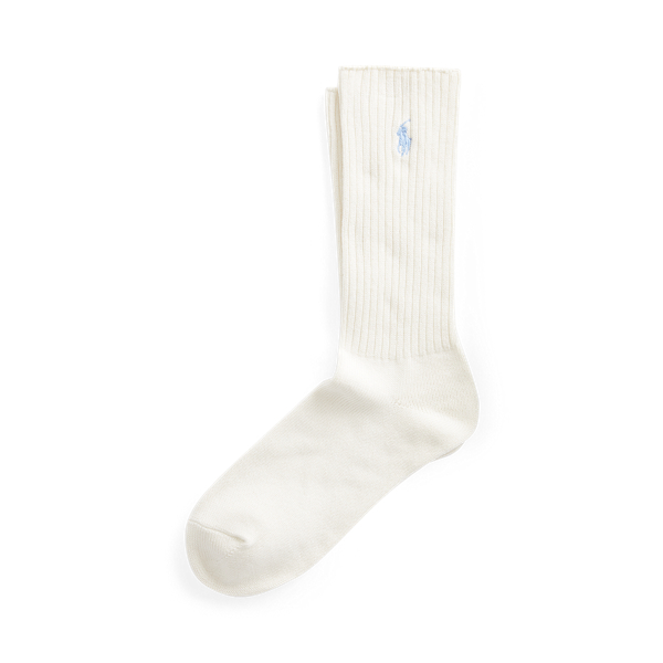 White Cotton-Blend Crew Socks Polo Ralph Lauren 1