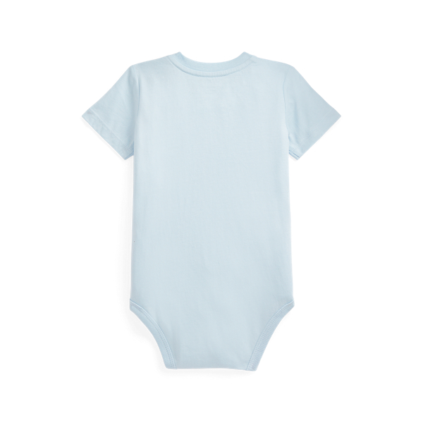 Beryl Blue Cotton Jersey Bodysuit Baby Boy 2