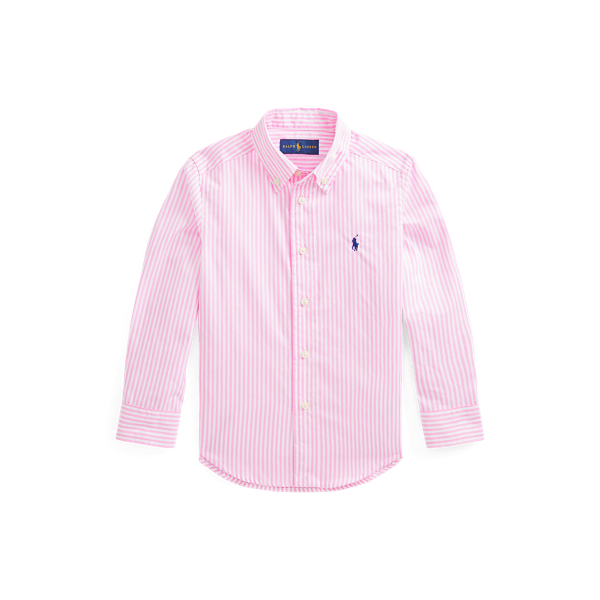 Chemise ray&eacute;e en popeline de coton Boys 1.5-6 Years en 1